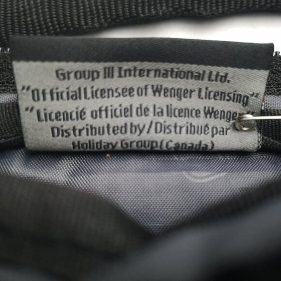 NWOT Wenger Black Zipper Closure Notebook Carry Case w/ 2 Carry Handles - Picture 6 of 7